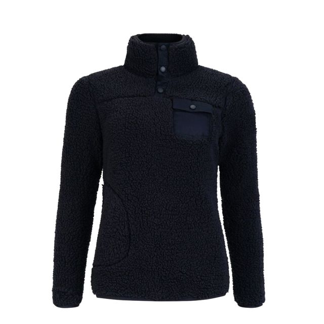 Pelle P W Sherpa Fleece Sweater - Dark Navy Blue